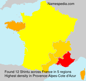Surname Shintu in France Surname Shintu in France