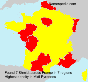 Surname Shmidt in France