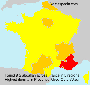 Surname Siabdallah in France Surname Siabdallah in France