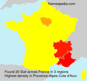 Surname Siaf in France Surname Siaf in France