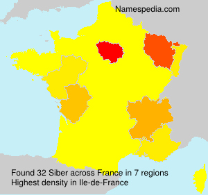 Surname Siber in France Surname Siber in France