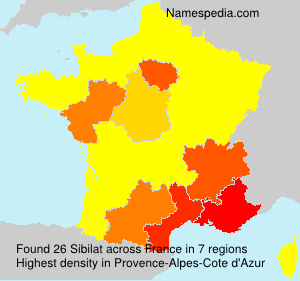 Surname Sibilat in France