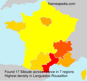 Surname Sibiude in France Surname Sibiude in France