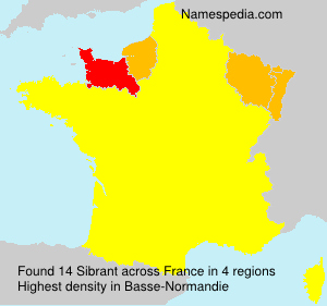 Surname Sibrant in France Surname Sibrant in France