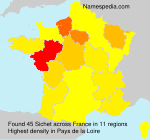 Surname Sichet in France Surname Sichet in France
