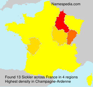 Surname Sickler in France Surname Sickler in France
