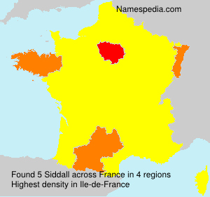 Surname Siddall in France Surname Siddall in France