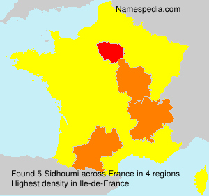 Surname Sidhoumi in France Surname Sidhoumi in France