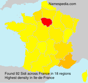 Surname Sidi in France