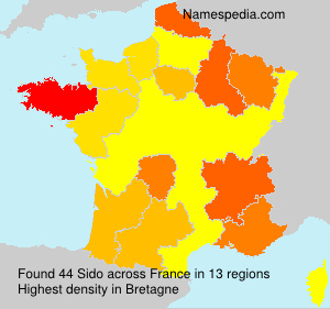 Surname Sido in France Surname Sido in France