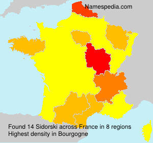 Surname Sidorski in France Surname Sidorski in France