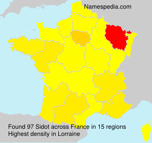 Surname Sidot in France Surname Sidot in France