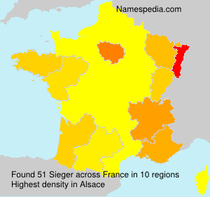 Surname Sieger in France Surname Sieger in France