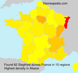 Surname Siegfried in France Surname Siegfried in France