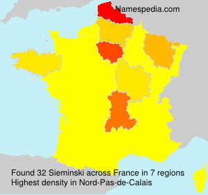 Surname Sieminski in France Surname Sieminski in France