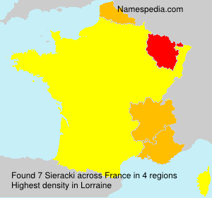 Surname Sieracki in France Surname Sieracki in France