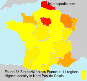 Surname Sieradzki in France Surname Sieradzki in France