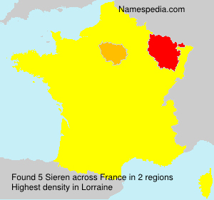 Surname Sieren in France Surname Sieren in France