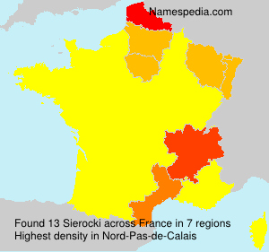 Surname Sierocki in France Surname Sierocki in France