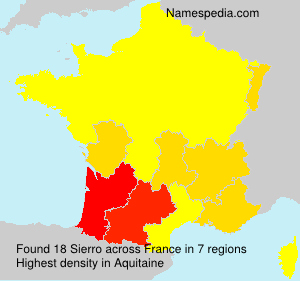 Surname Sierro in France Surname Sierro in France