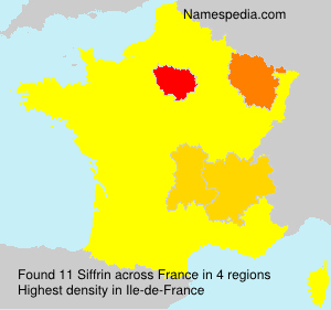 Surname Siffrin in France Surname Siffrin in France
