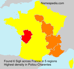 Surname Sigli in France Surname Sigli in France