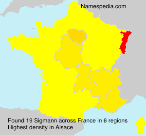 Surname Sigmann in France Surname Sigmann in France