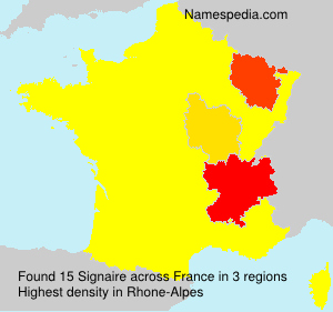 Surname Signaire in France Surname Signaire in France