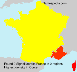Surname Signoli in France Surname Signoli in France