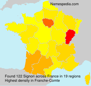 Surname Signori in France Surname Signori in France