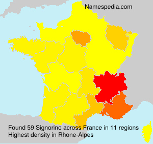 Surname Signorino in France Surname Signorino in France