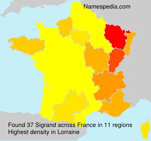 Surname Sigrand in France Surname Sigrand in France