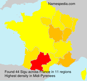 Surname Sigu in France Surname Sigu in France