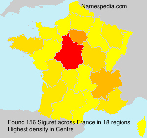 Surname Siguret in France Surname Siguret in France