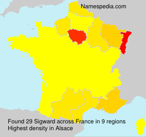 Surname Sigward in France Surname Sigward in France