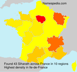 Surname Siharath in France Surname Siharath in France
