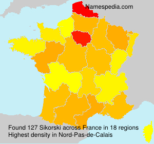 Surname Sikorski in France Surname Sikorski in France
