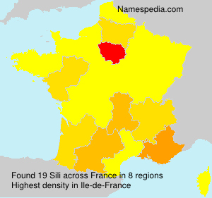 Surname Sili in France Surname Sili in France