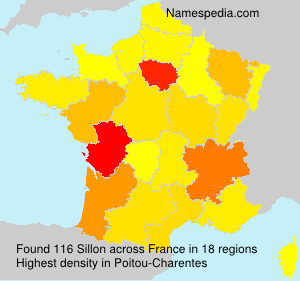 Surname Sillon in France Surname Sillon in France