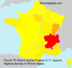Surname Silvent in France Surname Silvent in France