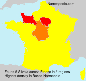 Surname Silvola in France