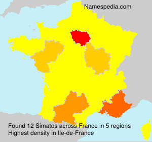 Surname Simatos in France Surname Simatos in France