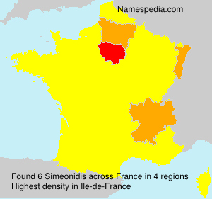 Surname Simeonidis in France Surname Simeonidis in France
