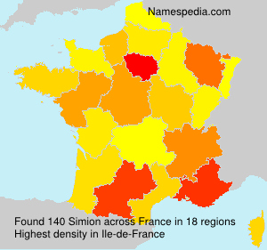 Surname Simion in France Surname Simion in France