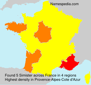 Surname Simister in France Surname Simister in France