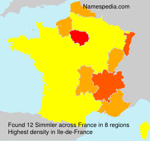 Surname Simmler in France Surname Simmler in France
