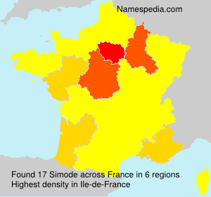 Surname Simode in France Surname Simode in France