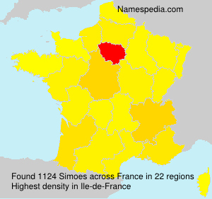 Surname Simoes in France Surname Simoes in France