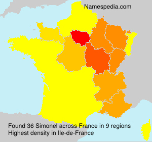 Surname Simonel in France Surname Simonel in France
