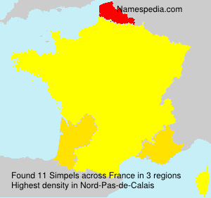 Surname Simpels in France Surname Simpels in France